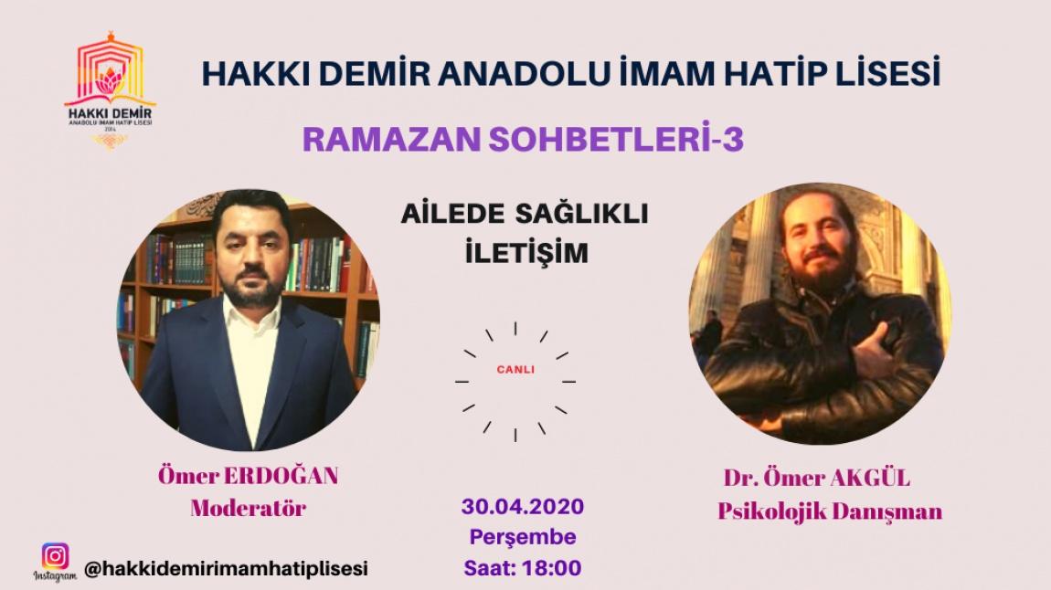 HAKKI DEMİR'DE RAMAZAN SOHBETLERİ-3