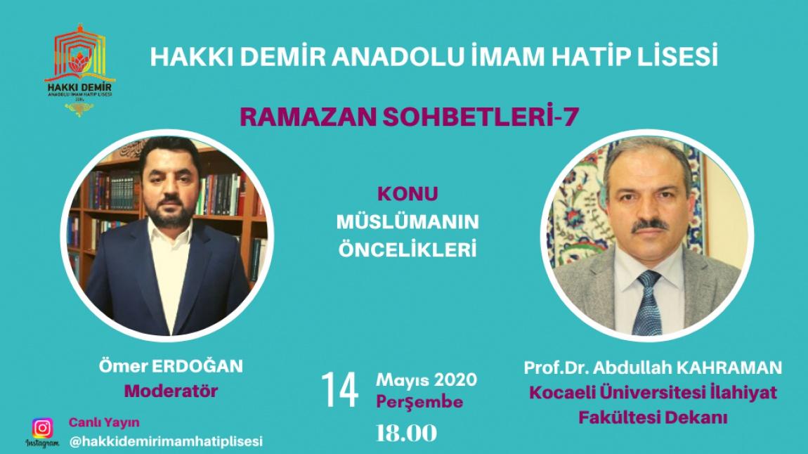 HAKKI DEMİR'DE RAMAZAN SOHBETLERİ-7